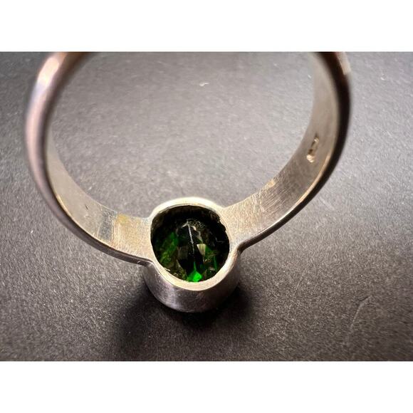 NEW Chrome tourmaline sterling silver ring size 7.5 - Picture 5 of 16